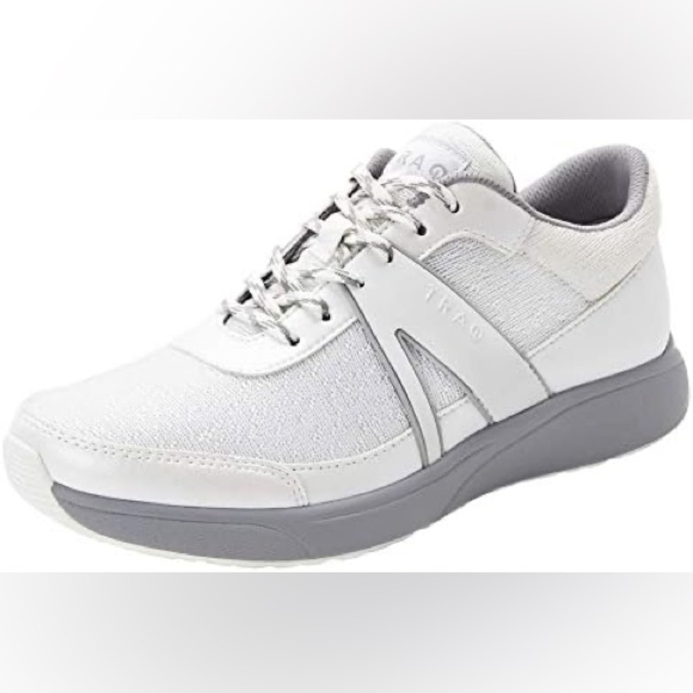 TRAQ by Alegria Qarma smart walking shoe sneakers‎ white size 38